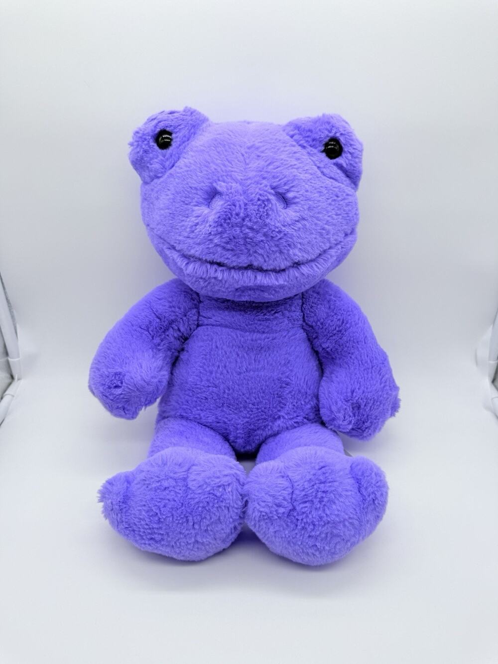 Build A Bear Purple Lavender Frog Plush Stuffed Animal 16” Retired Cute Rare